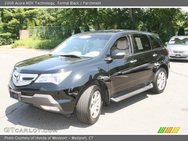 2008 Acura MDX Technology in Formal Black