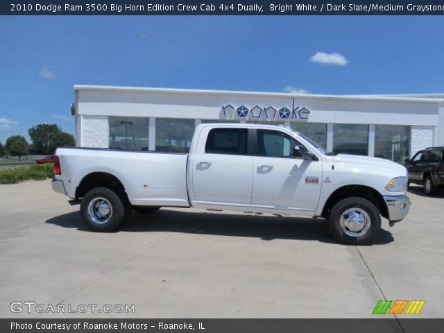 2010 Dodge Ram 3500 Big Horn Edition Crew Cab 4x4 Dually in Bright White