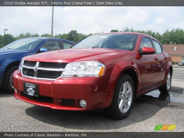 2010 Dodge Avenger R/T in Inferno Red Crystal Pearl