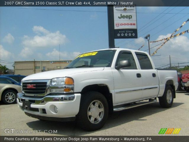 2007 GMC Sierra 1500 Classic SLT Crew Cab 4x4 in Summit White