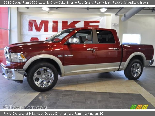 2010 Dodge Ram 1500 Laramie Crew Cab in Inferno Red Crystal Pearl