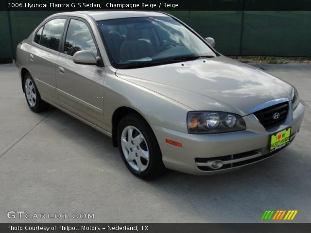 2006 Hyundai Elantra GLS Sedan in Champagne Beige