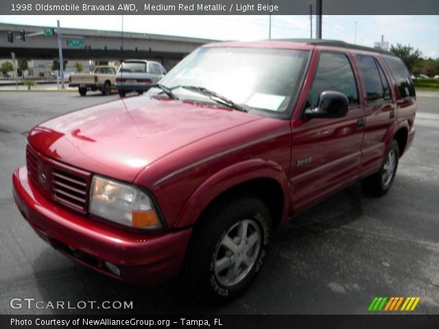 1998 Oldsmobile Bravada AWD in Medium Red Metallic