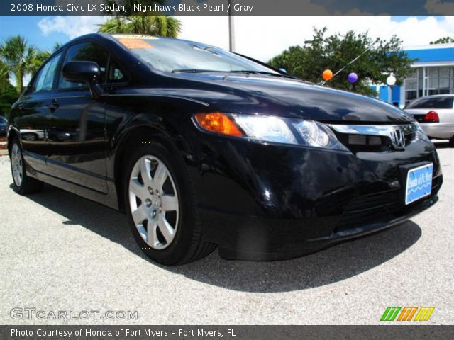 2008 Honda Civic LX Sedan in Nighthawk Black Pearl