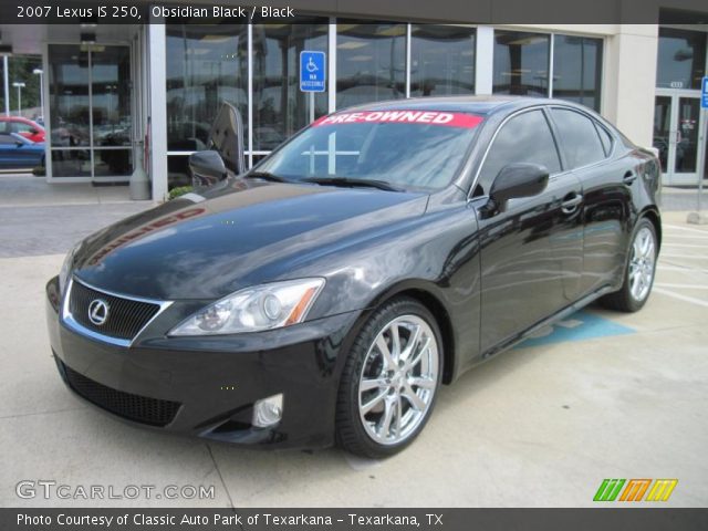 2007 Lexus IS 250 in Obsidian Black