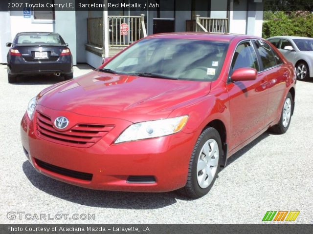 2007 Toyota Camry LE in Barcelona Red Metallic