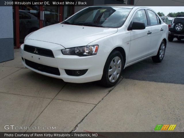 2008 Mitsubishi Lancer DE in Wicked White