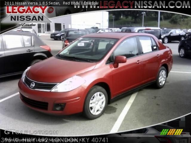 2011 Nissan Versa 1.8 S Sedan in Red Brick
