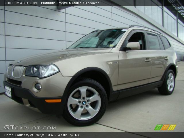 2007 BMW X3 3.0si in Platinum Bronze Metallic