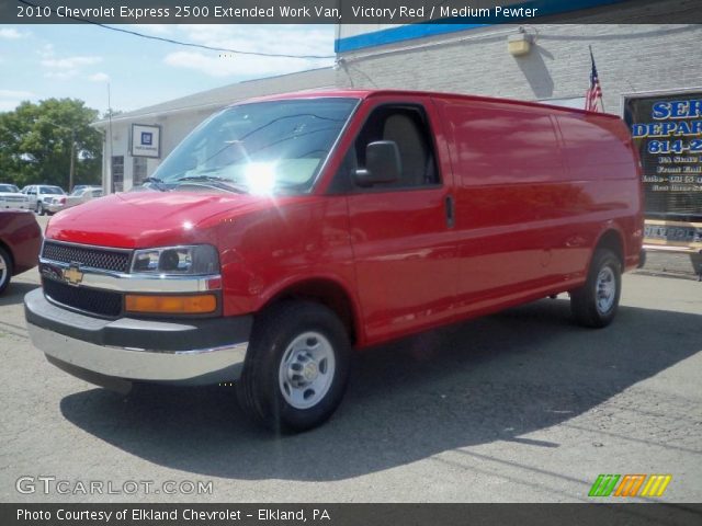 2010 Chevrolet Express 2500 Extended Work Van in Victory Red