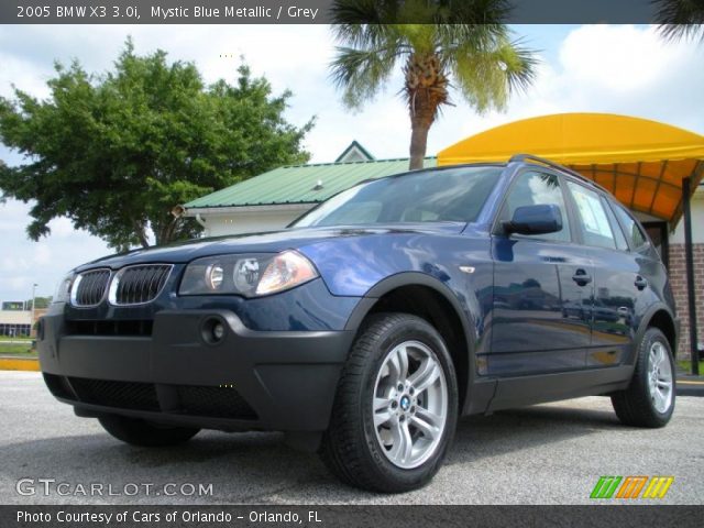 2005 BMW X3 3.0i in Mystic Blue Metallic