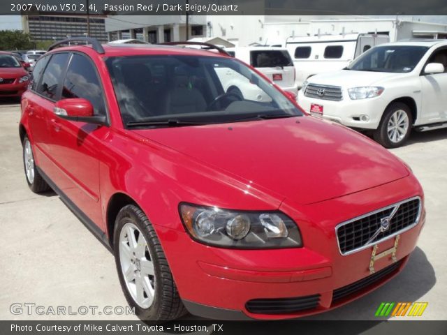 2007 Volvo V50 2.4i in Passion Red