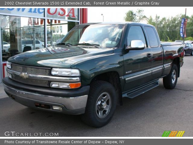 2002 Chevrolet Silverado 1500 LS Extended Cab in Forest Green Metallic