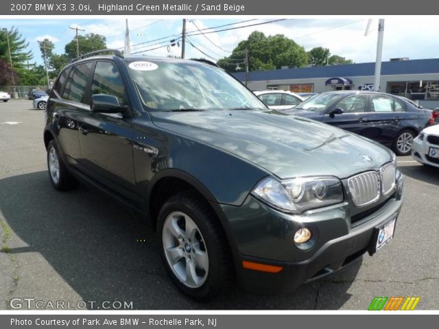 2007 BMW X3 3.0si in Highland Green Metallic