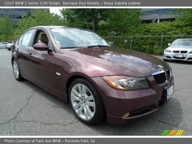 2007 BMW 3 Series 328i Sedan in Barrique Red Metallic