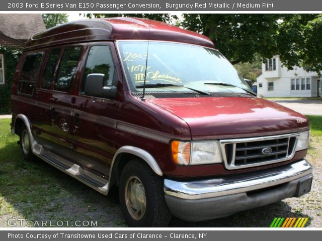 2003 Ford E Series Van E150 Passenger Conversion in Burgundy Red Metallic