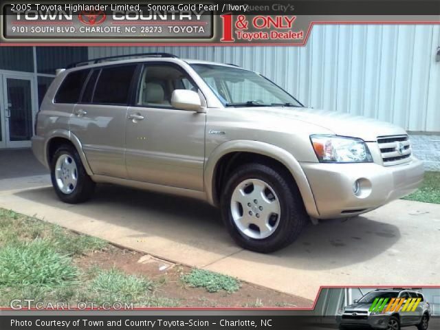 2005 Toyota Highlander Limited in Sonora Gold Pearl