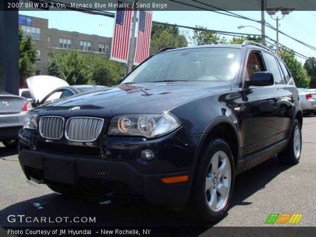 2007 BMW X3 3.0si in Monaco Blue Metallic