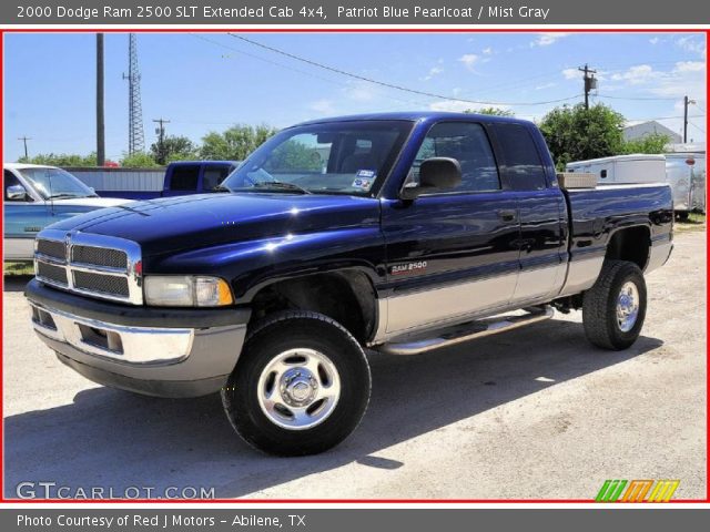 2000 Dodge Ram 2500 SLT Extended Cab 4x4 in Patriot Blue Pearlcoat