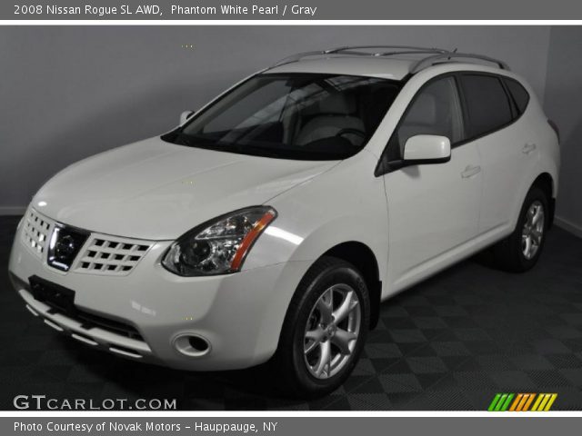 2008 Nissan Rogue SL AWD in Phantom White Pearl