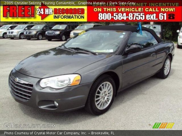 2005 Chrysler Sebring Touring Convertible in Graphite Metallic