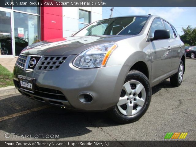 2008 Nissan Rogue S AWD in Gotham Gray Metallic