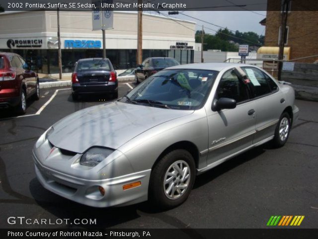 2002 Pontiac Sunfire SE Sedan in Ultra Silver Metallic