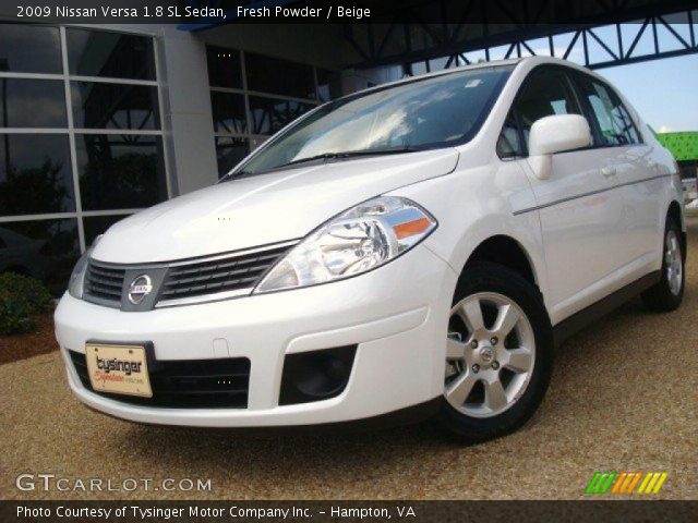 2009 Nissan Versa 1.8 SL Sedan in Fresh Powder