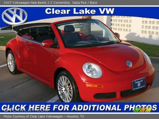 2007 Volkswagen New Beetle 2.5 Convertible in Salsa Red