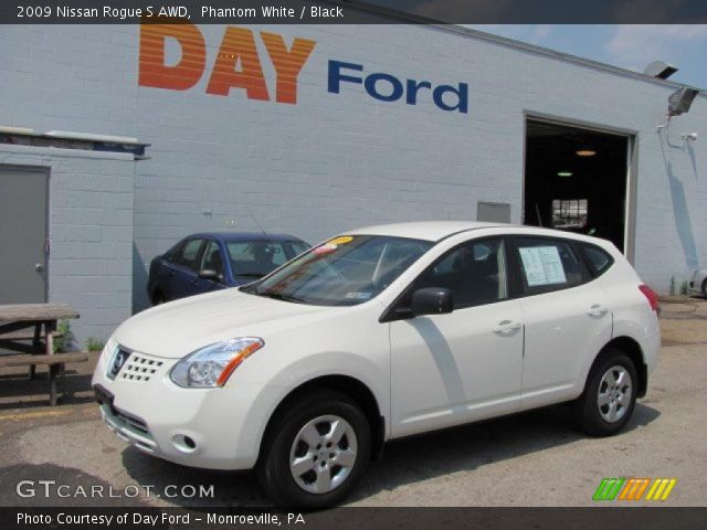 2009 Nissan Rogue S AWD in Phantom White