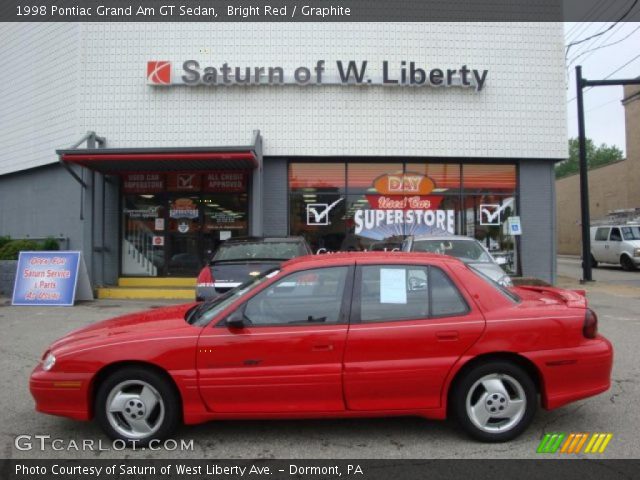 1998 Pontiac Grand Am GT Sedan in Bright Red