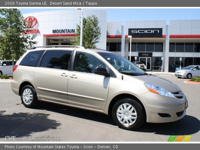 2009 Toyota Sienna LE in Desert Sand Mica