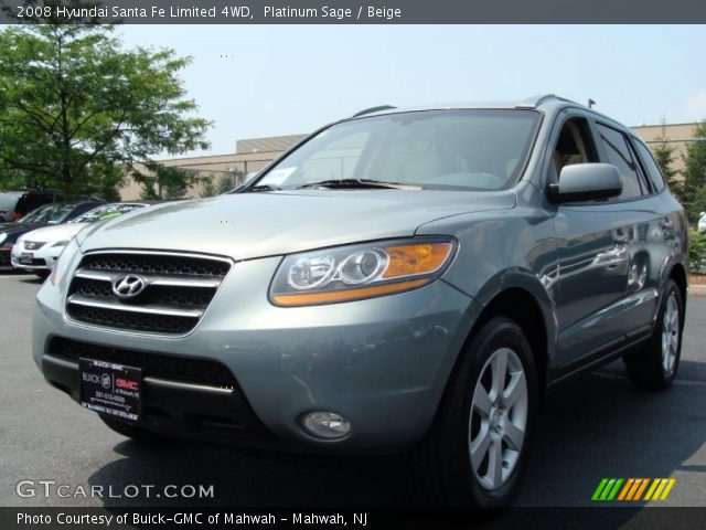 2008 Hyundai Santa Fe Limited 4WD in Platinum Sage