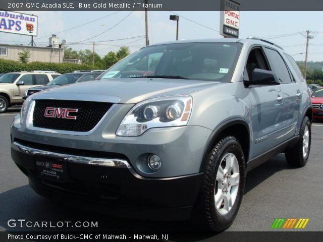 2007 GMC Acadia SLE in Blue Gold Metallic