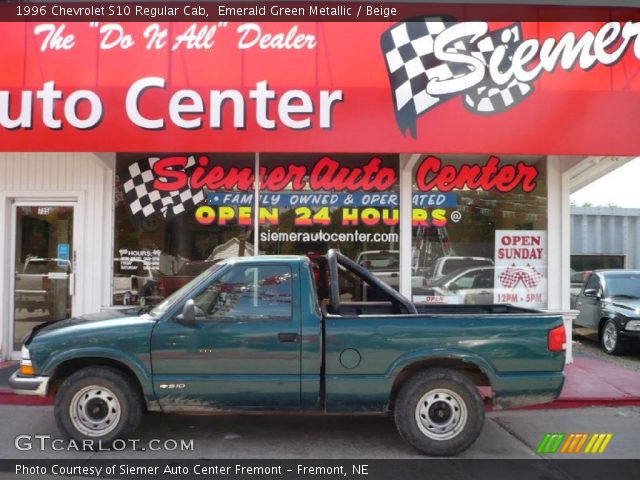 1996 Chevrolet S10 Regular Cab in Emerald Green Metallic