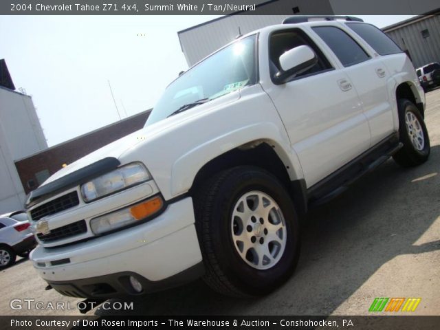 2004 Chevrolet Tahoe Z71 4x4 in Summit White