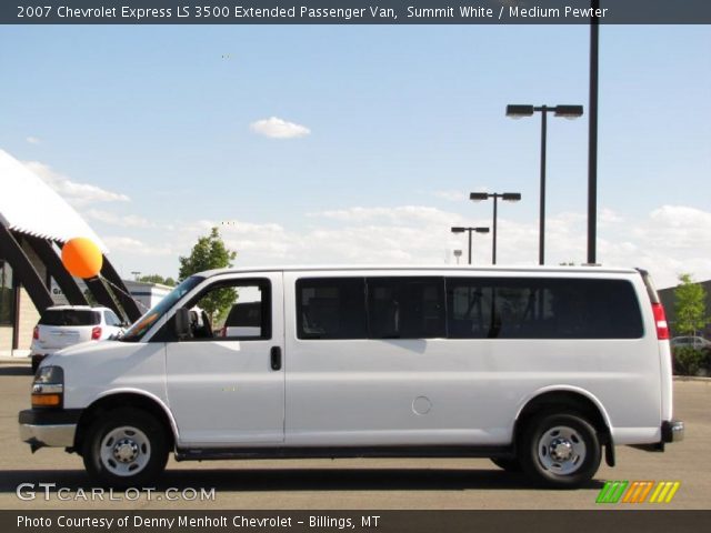 2007 Chevrolet Express LS 3500 Extended Passenger Van in Summit White