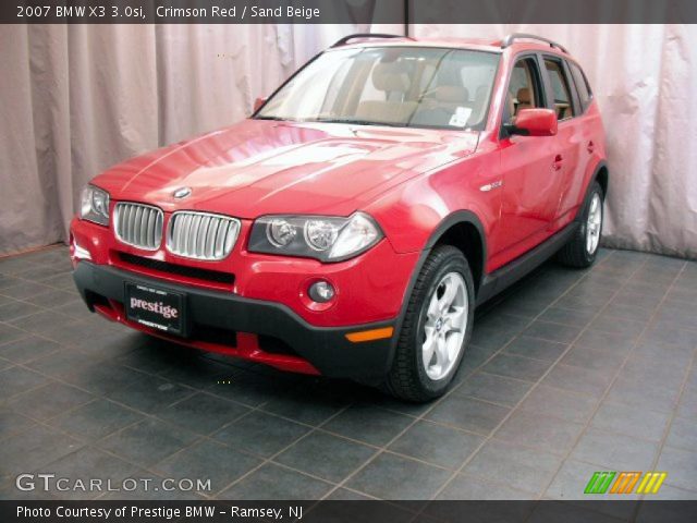 2007 BMW X3 3.0si in Crimson Red