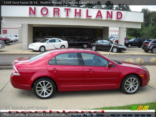 2008 Ford Fusion SE V6 in Redfire Metallic