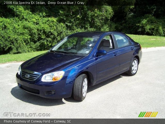 2008 Kia Spectra EX Sedan in Deep Ocean Blue