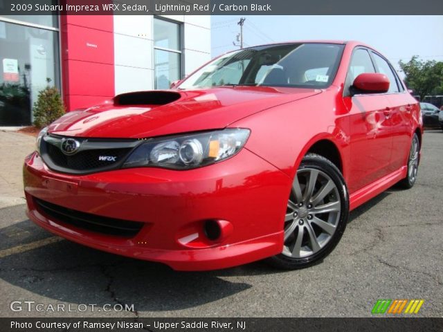 2009 Subaru Impreza WRX Sedan in Lightning Red