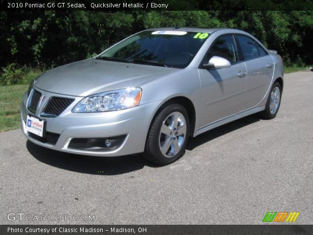 2010 Pontiac G6 GT Sedan in Quicksilver Metallic