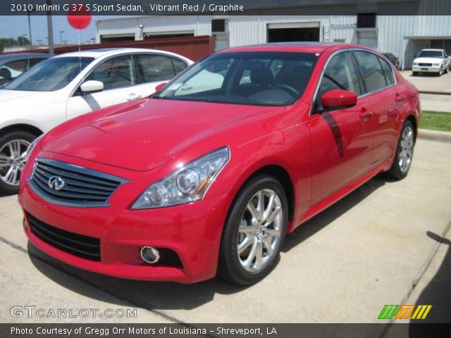 2010 Infiniti G 37 S Sport Sedan in Vibrant Red