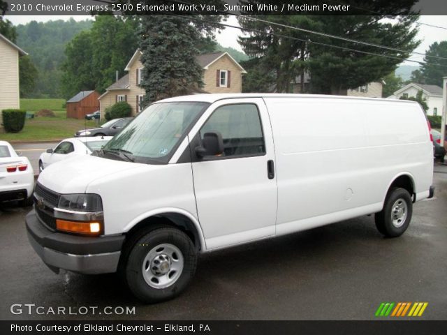 2010 Chevrolet Express 2500 Extended Work Van in Summit White