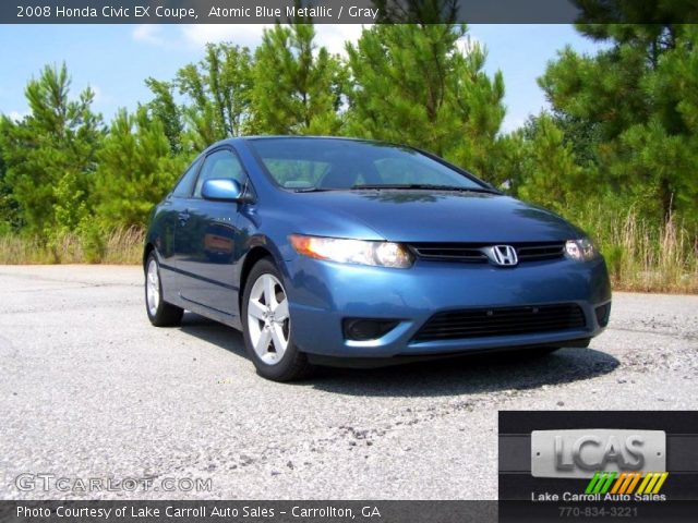 2008 Honda Civic EX Coupe in Atomic Blue Metallic