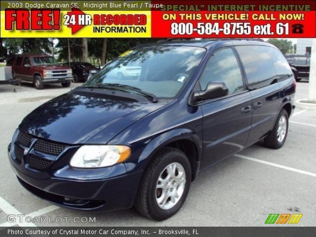 2003 Dodge Caravan SE in Midnight Blue Pearl