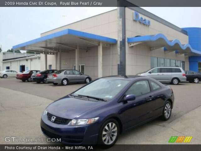 2009 Honda Civic EX Coupe in Royal Blue Pearl