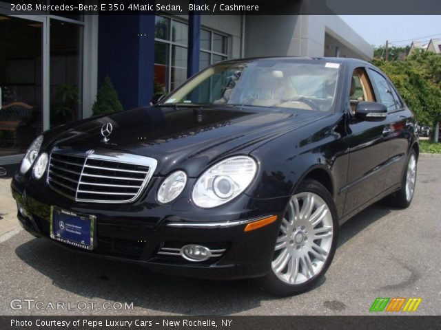 2008 Mercedes-Benz E 350 4Matic Sedan in Black