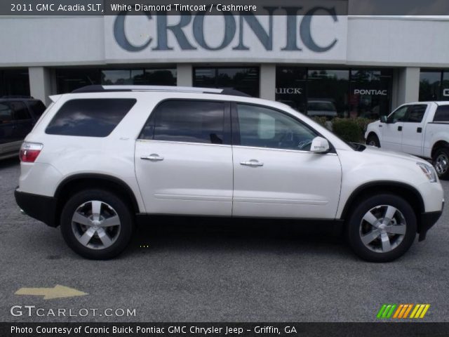 2011 GMC Acadia SLT in White Diamond Tintcoat