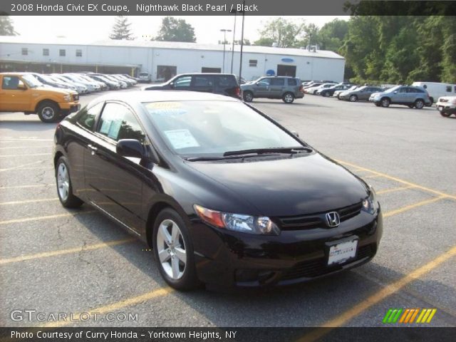 2008 Honda Civic EX Coupe in Nighthawk Black Pearl